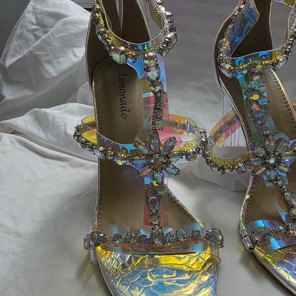 Iridescent rhinestone shoes - Picture 2 of 6